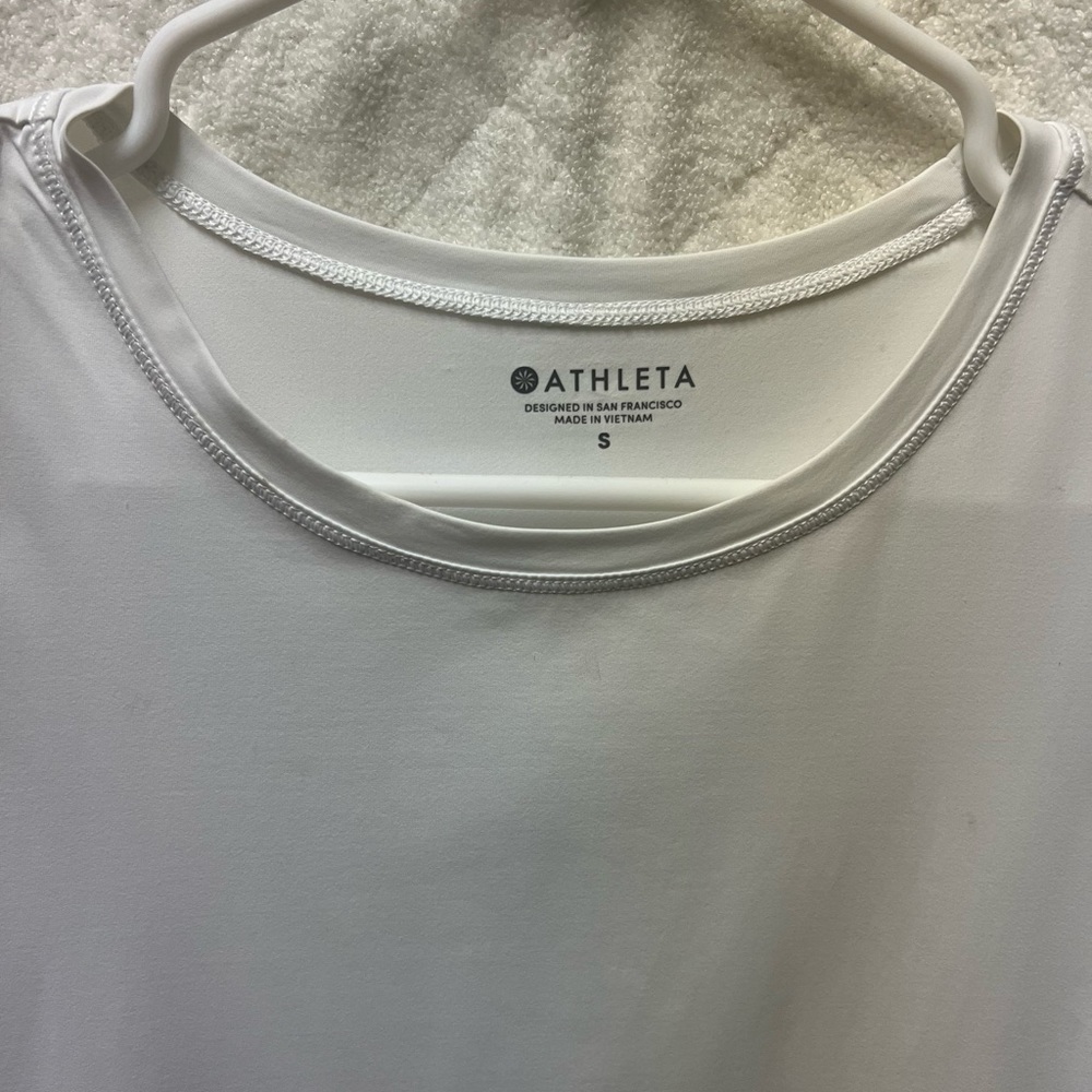 Athleta white swim coverup